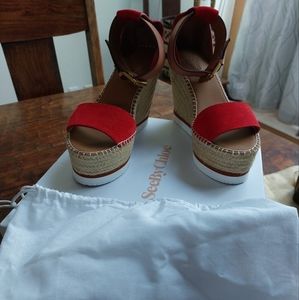 See By Chloé Platform Wedge Espadrille Sandals